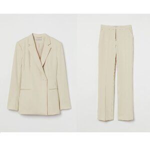 NWT H&M Double-breasted Hourglass Blazer & Pants Suit Set